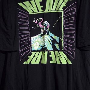 Marvel Venom Black Tee with Green and Purple Design
